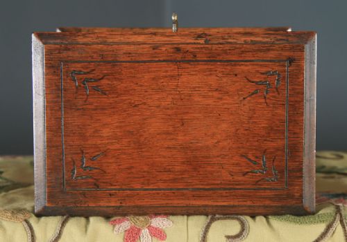 fig 5. Antique English Victorian Oak Stationery & Writing Box / Cabinet (Circa 1900)