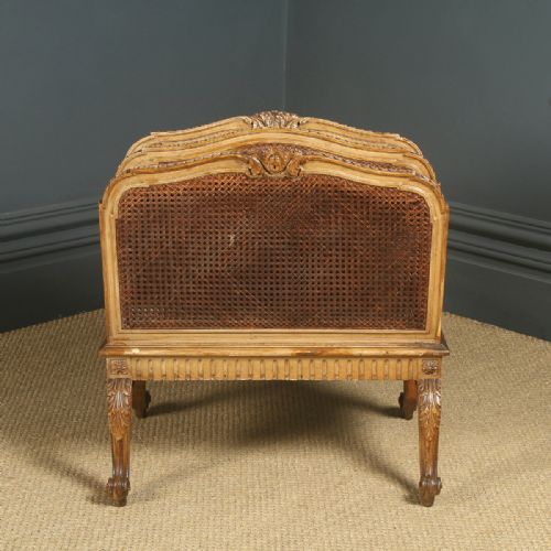 fig 2. Antique French Louis Gilt Style Magazine Rack Paper Music Tidy Canterbury (Circa 1930)