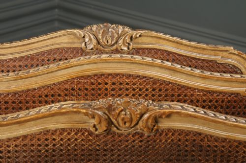 fig 4. Antique French Louis Gilt Style Magazine Rack Paper Music Tidy Canterbury (Circa 1930)