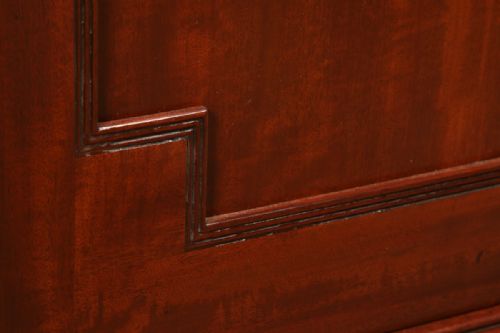 ANTIQUE ENGLISH LARGE PAIR OF GEORGIAN REGENCY FIGURED MAHOGANY PEDESTAL CABINETS CUPBOARDS BEDSIDES STANDS CIRCA 1820 - ADDITIONAL PHOTO 8
