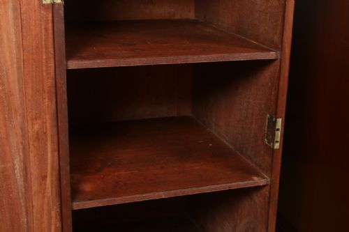 ANTIQUE ENGLISH LARGE PAIR OF GEORGIAN REGENCY FIGURED MAHOGANY PEDESTAL CABINETS CUPBOARDS BEDSIDES STANDS CIRCA 1820 - ADDITIONAL PHOTO 20
