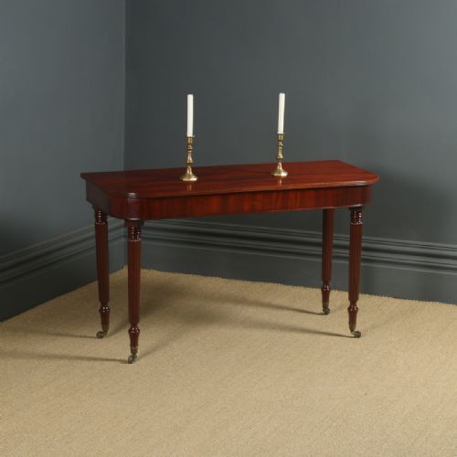 fig 2. Antique English Georgian Regency Mahogany Console Side Hall Occasional Table (Circa 1825)