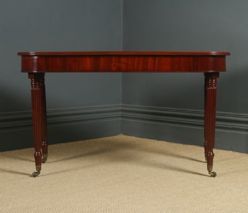 fig 3. Antique English Georgian Regency Mahogany Console Side Hall Occasional Table (Circa 1825)