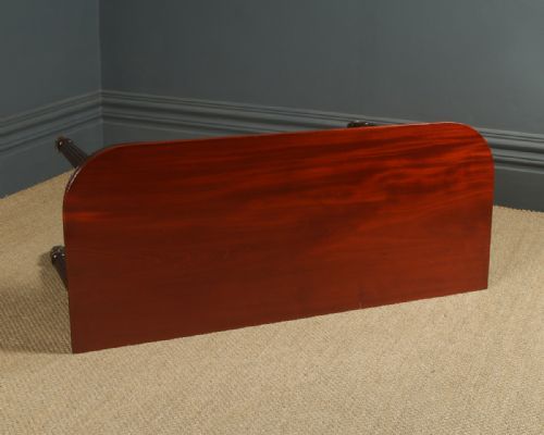 fig 4. Antique English Georgian Regency Mahogany Console Side Hall Occasional Table (Circa 1825)