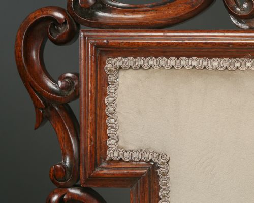 ANTIQUE ENGLISH VICTORIAN ROSEWOOD PRIE DIEU PRAYER NURSING BEDROOM CHAIR CIRCA 1860 - ADDITIONAL PHOTO 5