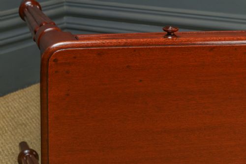 ANTIQUE ENGLISH VICTORIAN MAHOGANY WRITING SIDE CONSOLE OCCASIONAL TABLE WITH DRAWERS CIRCA 1840 - ADDITIONAL PHOTO 14