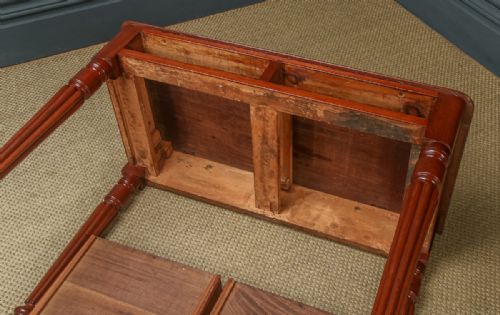 ANTIQUE ENGLISH VICTORIAN MAHOGANY WRITING SIDE CONSOLE OCCASIONAL TABLE WITH DRAWERS CIRCA 1840 - ADDITIONAL PHOTO 22