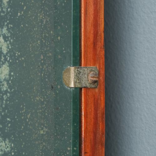 fig 2. Antique English Art Deco Rectangular Shaped Portrait Hanging Wall Mirror (Circa 1930)