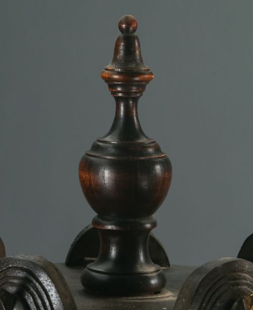 fig 2. Antique Edwardian Oak & Brass Arts & Crafts Revolving Coat, Hat, Stick & Umbrella Hall Stand (Circa 1910)
