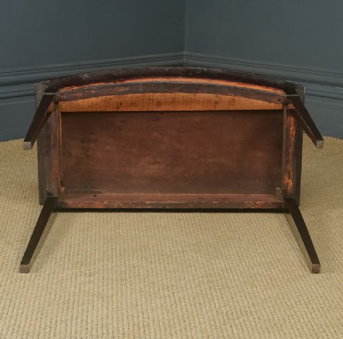 fig 5. Antique English Georgian Regency Style Mahogany Side / Console / Occasional Table with Drawer (Circa 1910)