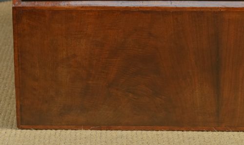 fig 3. Antique English 18th Century Georgian Figured Walnut Inlaid Bureau Desk (Circa 1740)