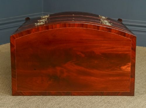 fig 3. Small Antique English Georgian Regency Mahogany Bow Front Chest of Drawers (Circa 1820)