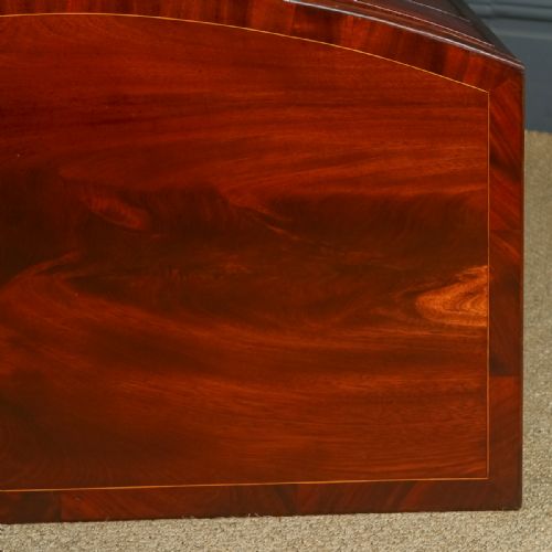 fig 5. Small Antique English Georgian Regency Mahogany Bow Front Chest of Drawers (Circa 1820)