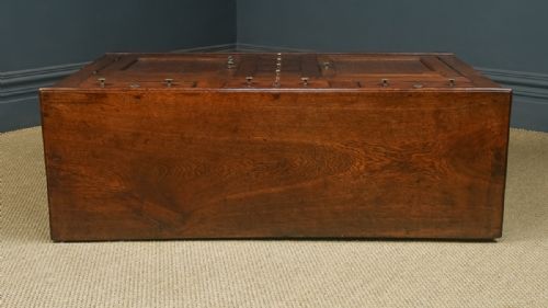 fig 3. Antique English Georgian Oak Three Drawer Dresser Base Sideboard Cupboard (Circa 1780)