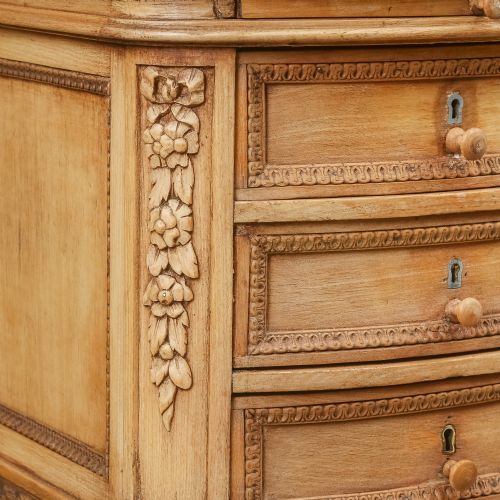 ANTIQUE ITALIAN 19TH CENTURY RENAISSANCE BEECH LIME WASHED BESIDE TABLES CABINETS NIGHTSTANDS CIRCA 1870 - ADDITIONAL PHOTO 26