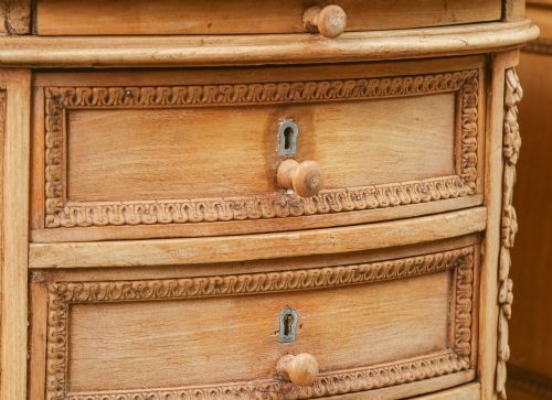 ANTIQUE ITALIAN 19TH CENTURY RENAISSANCE BEECH LIME WASHED BESIDE TABLES CABINETS NIGHTSTANDS CIRCA 1870 - ADDITIONAL PHOTO 28