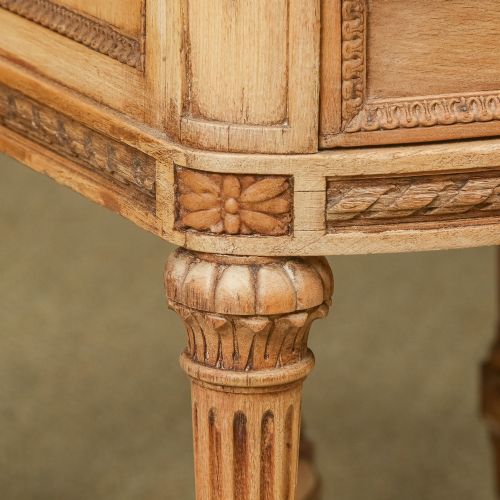 ANTIQUE ITALIAN 19TH CENTURY RENAISSANCE BEECH LIME WASHED BESIDE TABLES CABINETS NIGHTSTANDS CIRCA 1870 - ADDITIONAL PHOTO 30