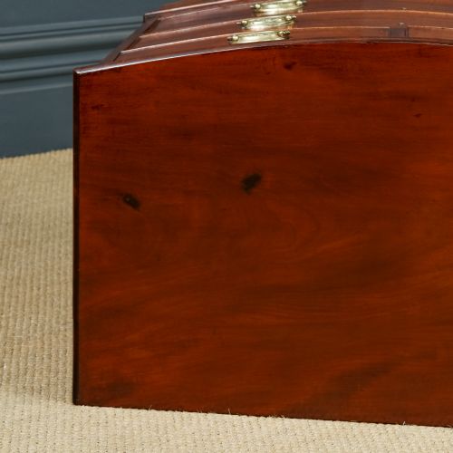 fig 4. Small Antique English Georgian Regency Bow Front Chest of Drawers (Circa 1810)