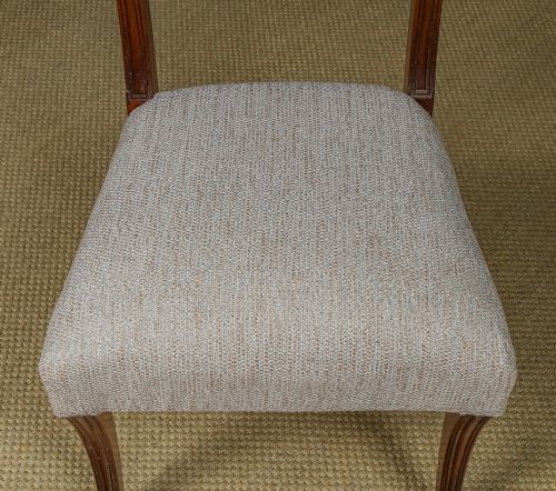 fig 5. Antique English Single / One Georgian Regency Mahogany Bar Back Dining / Office / Desk Chair (Circa 1825)