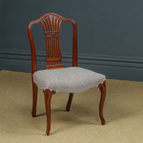 Antique English Single / One Georgian Hepplewhite Mahogany Dining / Office / Desk / Occasional Chair (Circa 1790)