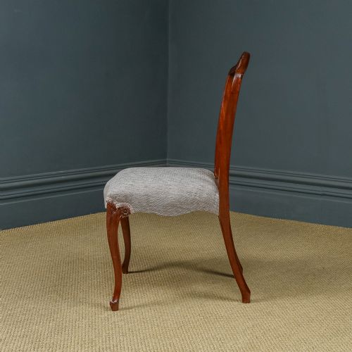 fig 3. Antique English Single / One Georgian Hepplewhite Mahogany Dining / Office / Desk / Occasional Chair (Circa 1790)