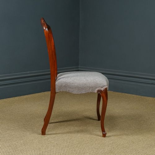 fig 4. Antique English Single / One Georgian Hepplewhite Mahogany Dining / Office / Desk / Occasional Chair (Circa 1790)