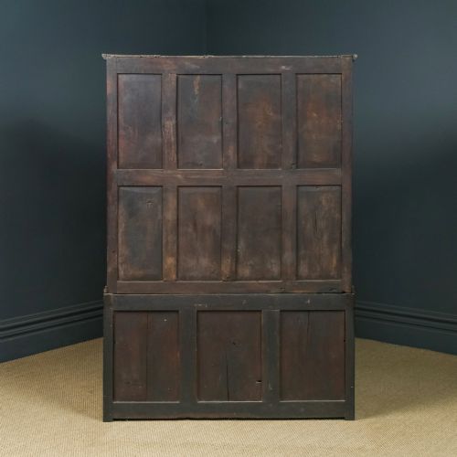 fig 3. Antique English 18th Century Georgian Oak Housekeepers Cupboard (Circa 1750)