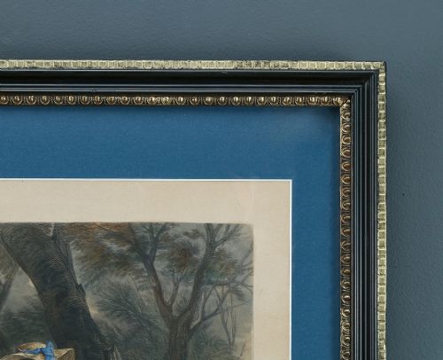 ANTIQUE ENGLISH VICTORIAN LITHOGRAPH ENGRAVED WATERCOLOUR PAINTING PICTURE OF DOLLY VARDEN BY WILLIAM POWELL FRITH CIRCA 1887 - ADDITIONAL PHOTO 6