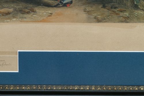 ANTIQUE ENGLISH VICTORIAN LITHOGRAPH ENGRAVED WATERCOLOUR PAINTING PICTURE OF DOLLY VARDEN BY WILLIAM POWELL FRITH CIRCA 1887 - ADDITIONAL PHOTO 15