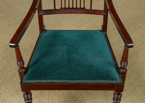 ANTIQUE ENGLISH EDWARDIAN REGENCY STYLE MAHOGANY OCCASIONAL DINING OFFICE DESK ARMCHAIR CARVER CHAIR CIRCA 1910 - ADDITIONAL PHOTO 8