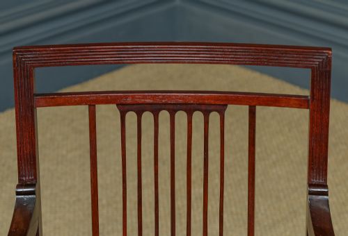 ANTIQUE ENGLISH EDWARDIAN REGENCY STYLE MAHOGANY OCCASIONAL DINING OFFICE DESK ARMCHAIR CARVER CHAIR CIRCA 1910 - ADDITIONAL PHOTO 10