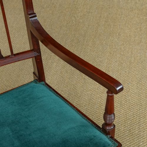 ANTIQUE ENGLISH EDWARDIAN REGENCY STYLE MAHOGANY OCCASIONAL DINING OFFICE DESK ARMCHAIR CARVER CHAIR CIRCA 1910 - ADDITIONAL PHOTO 14