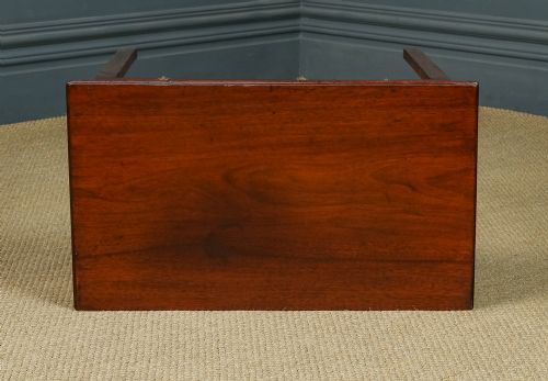 fig 5. Antique English Georgian Mahogany Occasional / Hall Side Table with Single Drawer (Circa 1820)