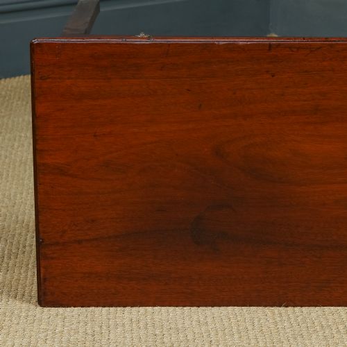 fig 6. Antique English Georgian Mahogany Occasional / Hall Side Table with Single Drawer (Circa 1820)