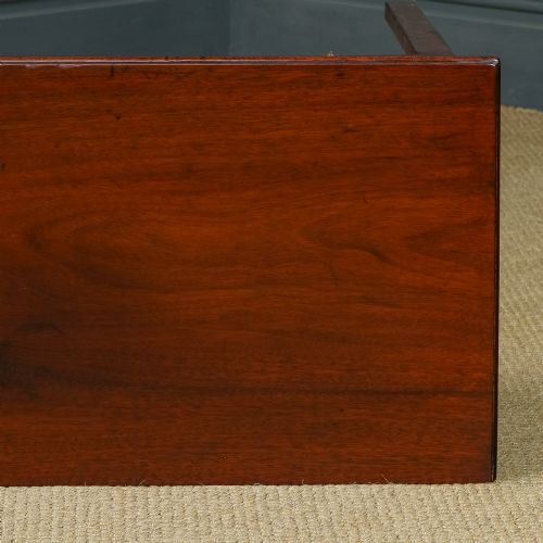 fig 7. Antique English Georgian Mahogany Occasional / Hall Side Table with Single Drawer (Circa 1820)