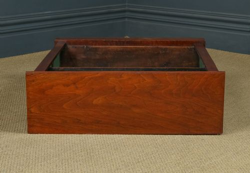 fig 4. Antique English Victorian Georgian Style Mahogany Open 2ft 10” Bookcase (Circa 1880)
