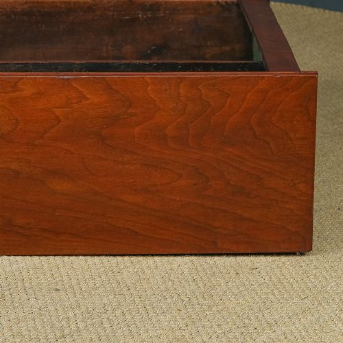 fig 6. Antique English Victorian Georgian Style Mahogany Open 2ft 10” Bookcase (Circa 1880)