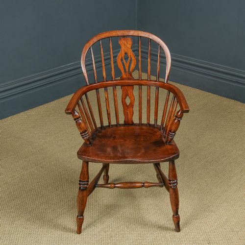 ANTIQUE SET OF 12 TWELVE VICTORIAN ASH ELM WINDSOR STICK HOOP BACK KITCHEN DINING CHAIRS CIRCA 1870 1930 - ADDITIONAL PHOTO 6