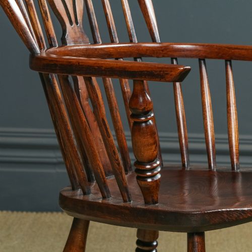 ANTIQUE SET OF 12 TWELVE VICTORIAN ASH ELM WINDSOR STICK HOOP BACK KITCHEN DINING CHAIRS CIRCA 1870 1930 - ADDITIONAL PHOTO 11