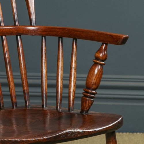 ANTIQUE SET OF 12 TWELVE VICTORIAN ASH ELM WINDSOR STICK HOOP BACK KITCHEN DINING CHAIRS CIRCA 1870 1930 - ADDITIONAL PHOTO 12