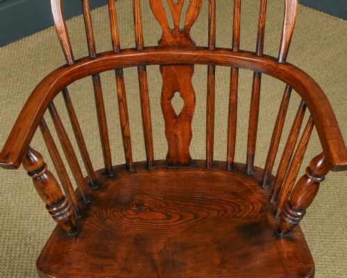ANTIQUE SET OF 12 TWELVE VICTORIAN ASH ELM WINDSOR STICK HOOP BACK KITCHEN DINING CHAIRS CIRCA 1870 1930 - ADDITIONAL PHOTO 21