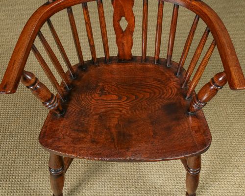 ANTIQUE SET OF 12 TWELVE VICTORIAN ASH ELM WINDSOR STICK HOOP BACK KITCHEN DINING CHAIRS CIRCA 1870 1930 - ADDITIONAL PHOTO 23