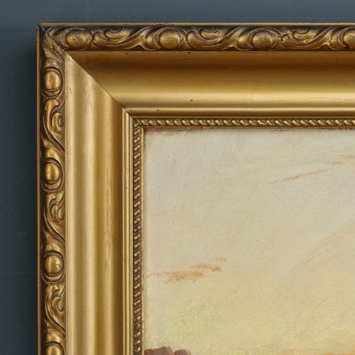 fig 8. Antique Scottish Victorian Highland Loch & Bothy Landscape Oil Painting Picture by F. E. Jamieson (Circa 1900)