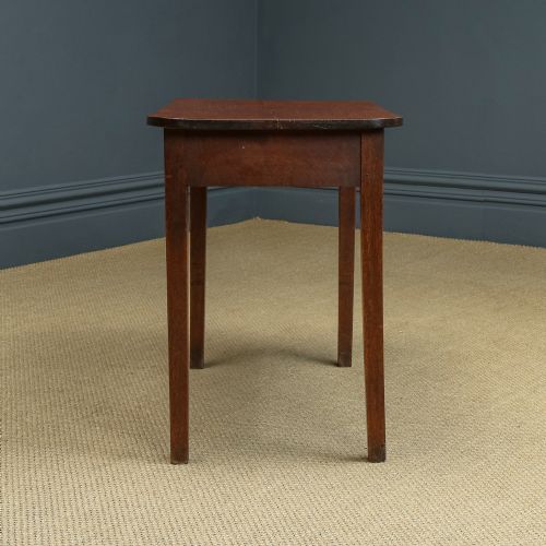 fig 5. Antique English Georgian Oak & Elm Country Side / Occasional / Hall / Console Table (Circa 1780)
