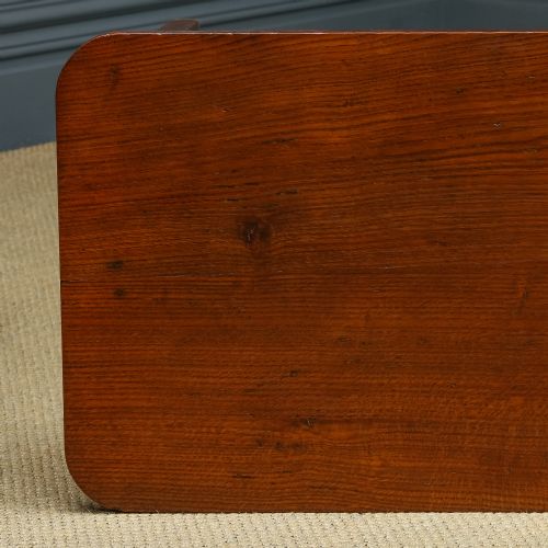 fig 7. Antique English Georgian Oak & Elm Country Side / Occasional / Hall / Console Table (Circa 1780)