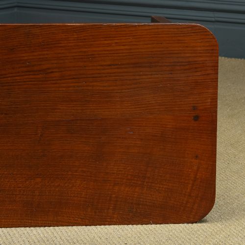 fig 8. Antique English Georgian Oak & Elm Country Side / Occasional / Hall / Console Table (Circa 1780)