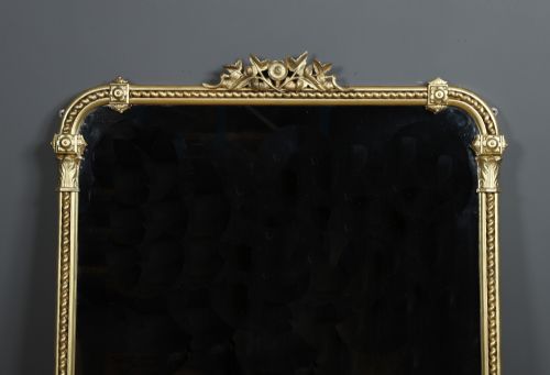 LARGE 5FT ANTIQUE ENGLISH REGENCY WILLIAM IV CARVED GILT WALL HANGING OVERMANTLE OVERMANTEL MANTELPIECE MIRROR CIRCA 1835 - ADDITIONAL PHOTO 2