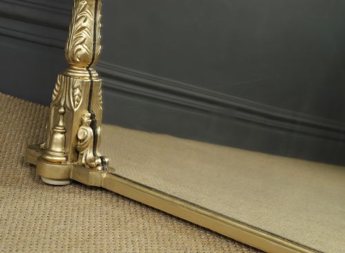 LARGE 5FT ANTIQUE ENGLISH REGENCY WILLIAM IV CARVED GILT WALL HANGING OVERMANTLE OVERMANTEL MANTELPIECE MIRROR CIRCA 1835 - ADDITIONAL PHOTO 8