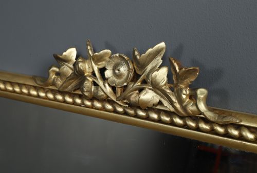 LARGE 5FT ANTIQUE ENGLISH REGENCY WILLIAM IV CARVED GILT WALL HANGING OVERMANTLE OVERMANTEL MANTELPIECE MIRROR CIRCA 1835 - ADDITIONAL PHOTO 10