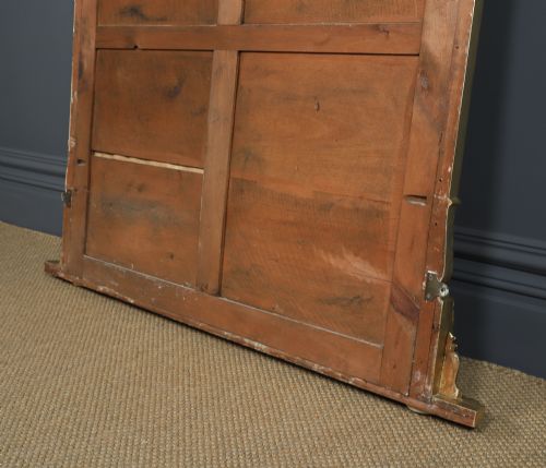 LARGE 5FT ANTIQUE ENGLISH REGENCY WILLIAM IV CARVED GILT WALL HANGING OVERMANTLE OVERMANTEL MANTELPIECE MIRROR CIRCA 1835 - ADDITIONAL PHOTO 23